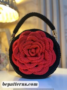 Peony Crochet Handbag