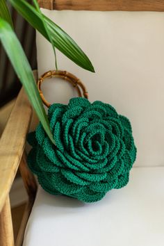 Peony Crochet Handbag