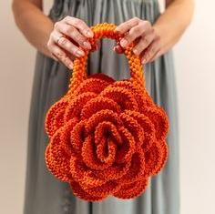 Peony Crochet Handbag