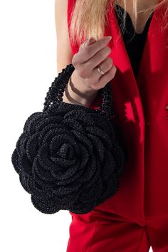 Peony Crochet Handbag