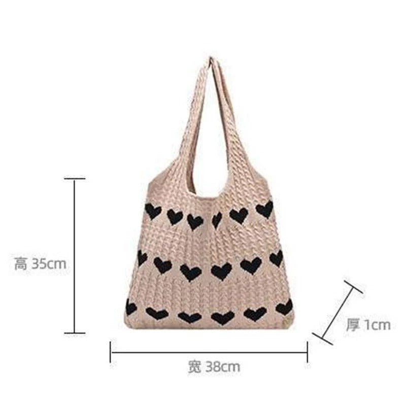 Knitted Handbags Female Large Capacity