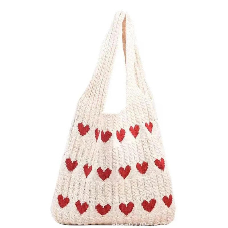 Knitted Handbags Female Large Capacity