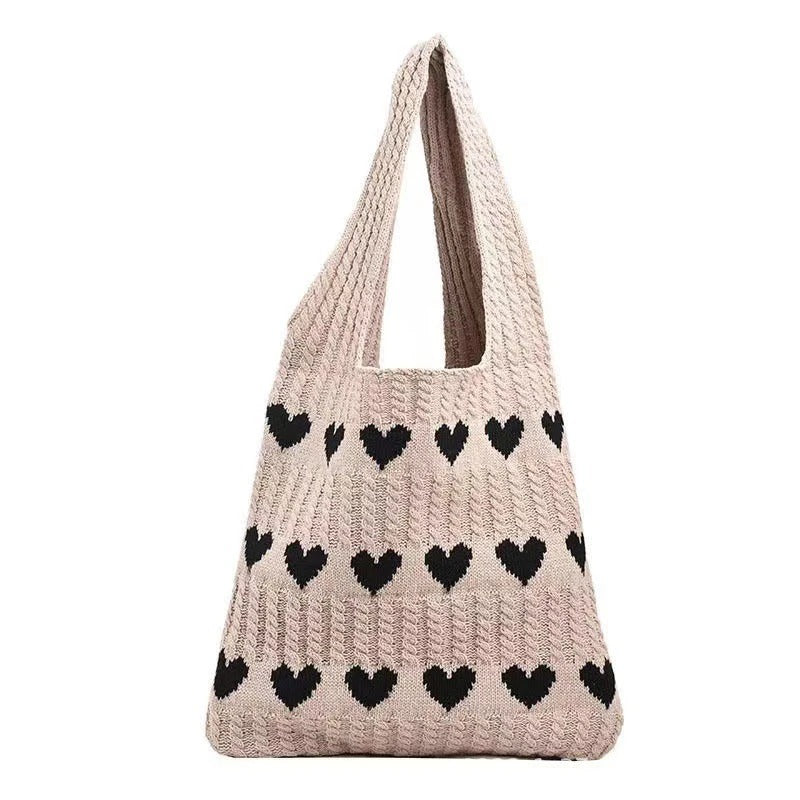 Knitted Handbags Female Large Capacity